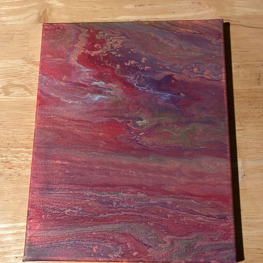 🛍️ NEW “Armageddon” Fluid Art on Unframed Canvas